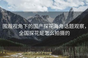 围观视角下的国产探花海角话题观察，全国探花是怎么拍摄的