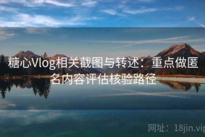 糖心Vlog相关截图与转述：重点做匿名内容评估核验路径