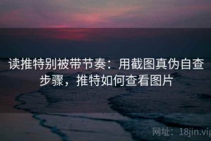 读推特别被带节奏：用截图真伪自查步骤，推特如何查看图片