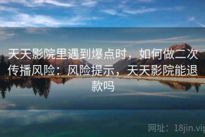 天天影院里遇到爆点时，如何做二次传播风险：风险提示，天天影院能退款吗