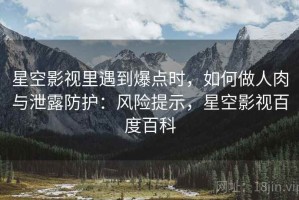 星空影视里遇到爆点时，如何做人肉与泄露防护：风险提示，星空影视百度百科