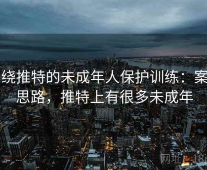 围绕推特的未成年人保护训练：案例思路，推特上有很多未成年