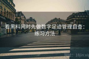 看黑料网时先做数字足迹管理自查：练习方法
