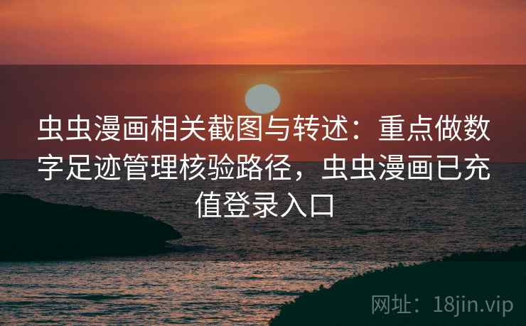 虫虫漫画相关截图与转述：重点做数字足迹管理核验路径，虫虫漫画已充值登录入口